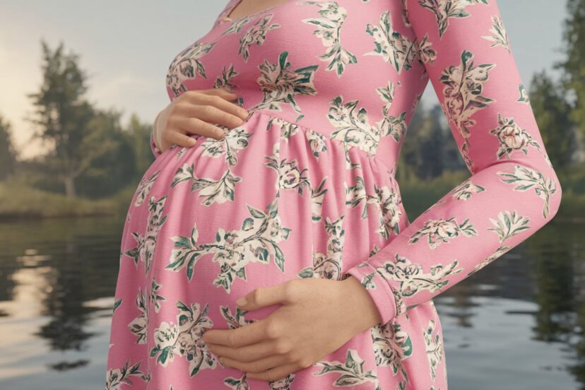 pink baby shower dresses