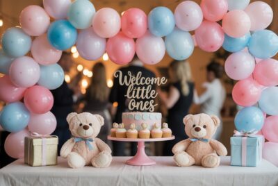 twin baby shower ideas