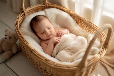 baby changing basket