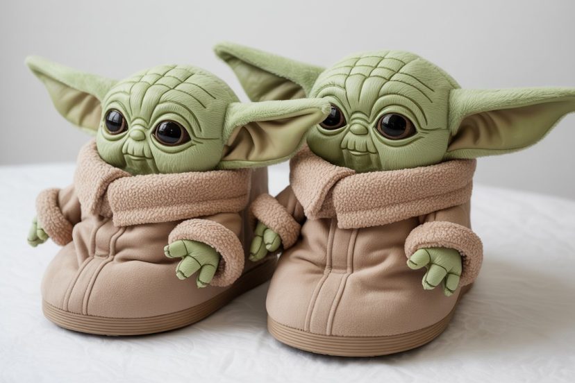 baby yoda slippers