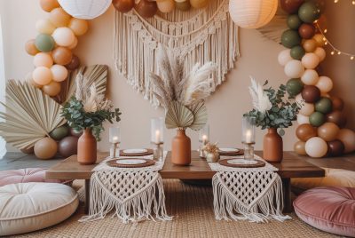 boho baby shower decorations