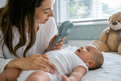 how to keep a baby cool during a summer heat wave