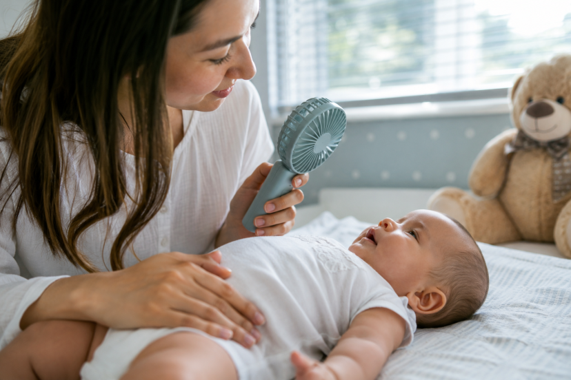 how to keep a baby cool during a summer heat wave